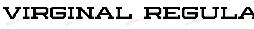 Virginal Regular字体转换 Virginal Regular字体转换